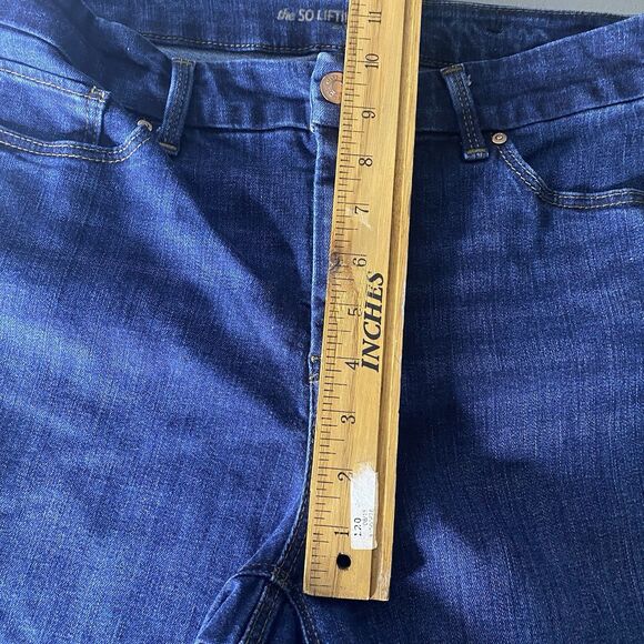 CHICOS So Lifting Cropped Jeans Slimming Mid-Rise Stretch Denim Women 0.5 6 Blue - Picture 7 of 8